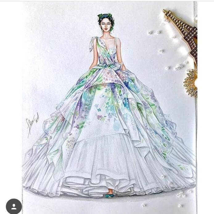服装设计手稿
Ins: artsblogger 