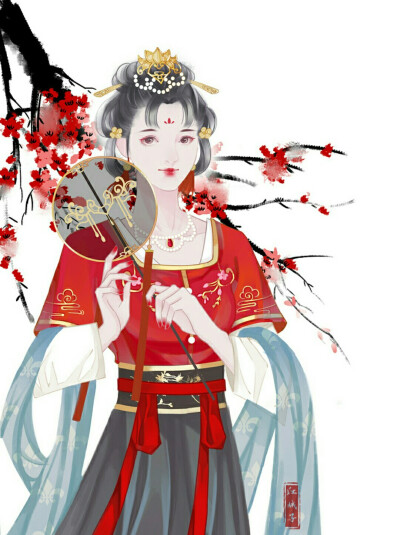 （古风美人）绘师：一只江城子丫