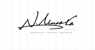 英文签名设计丨handwritten signature logo 