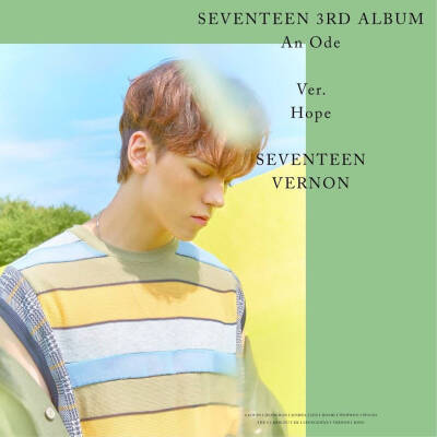 SEVENTEEN 3RD ALBUM 'An Ode' OFFICIAL PHOTO Hope Ver.
侵权删
