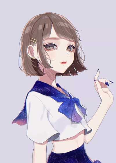 插画 二次元 动漫 情头 女头