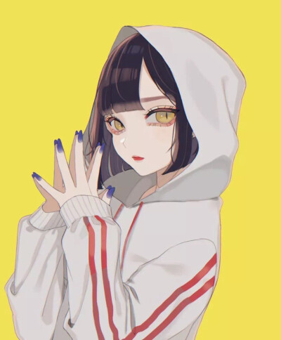 插画 二次元 动漫 情头 女头