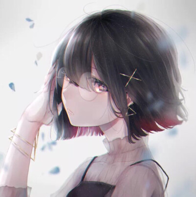 插画 二次元 动漫 情头 女头