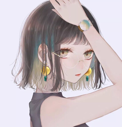 插画 二次元 动漫 情头 女头