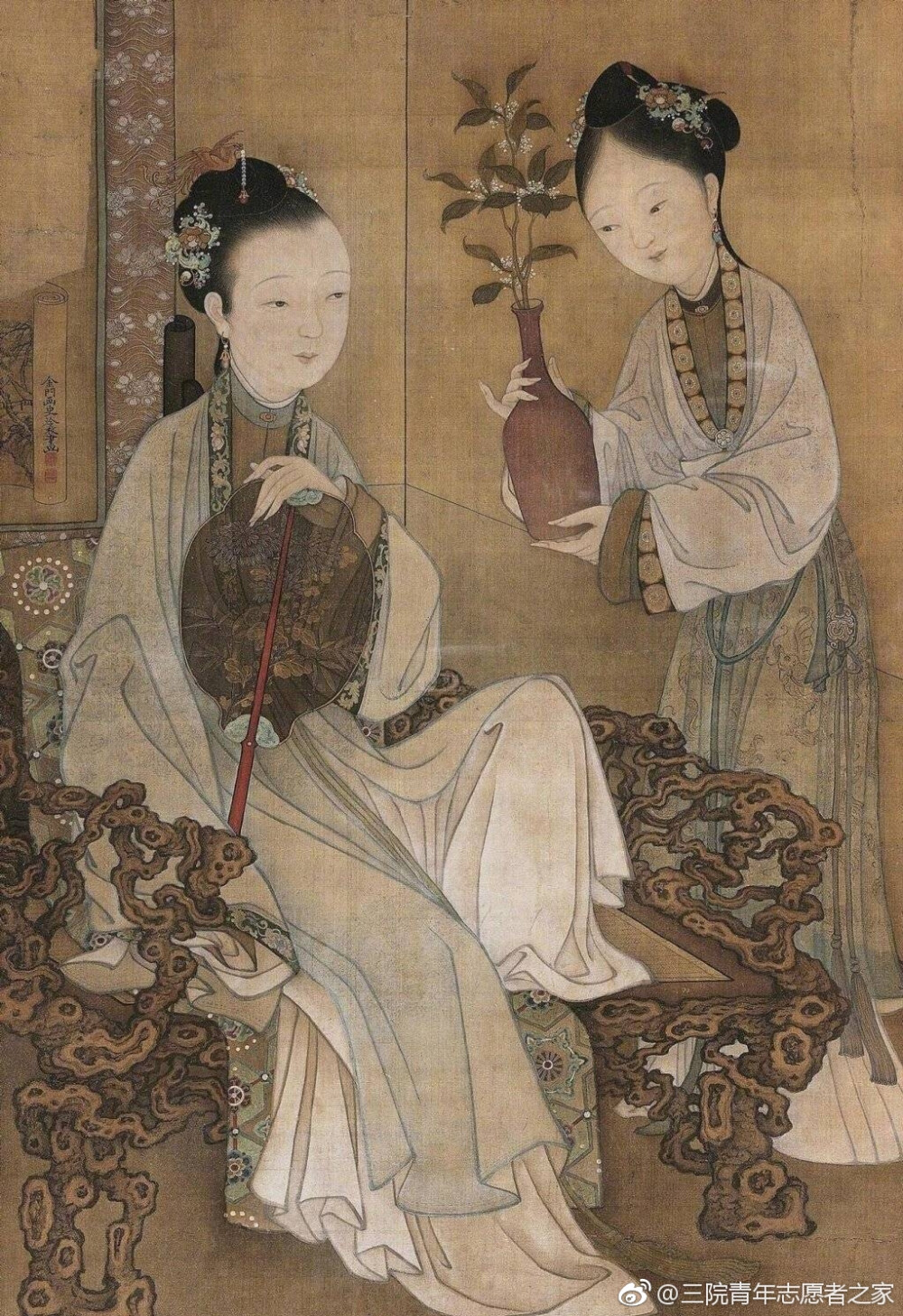 清代仕女圖