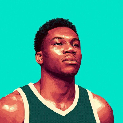NBA大头照 欧文 哈登 韦德 汤普森 字母哥 库里
