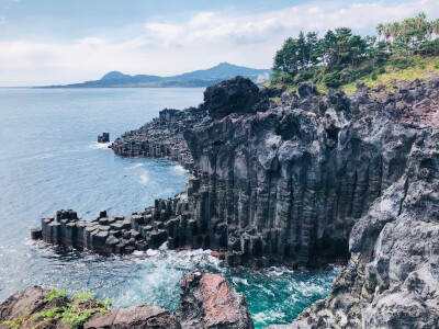 岩浆与海水的故事 柱状节理