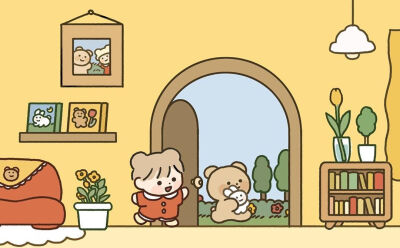 超级可爱的卡通朋友圈背景图 ins:for_mee_
