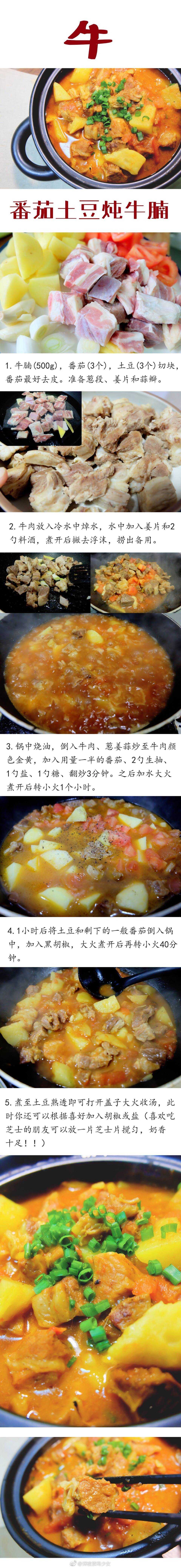 番茄土豆炖牛腩食谱