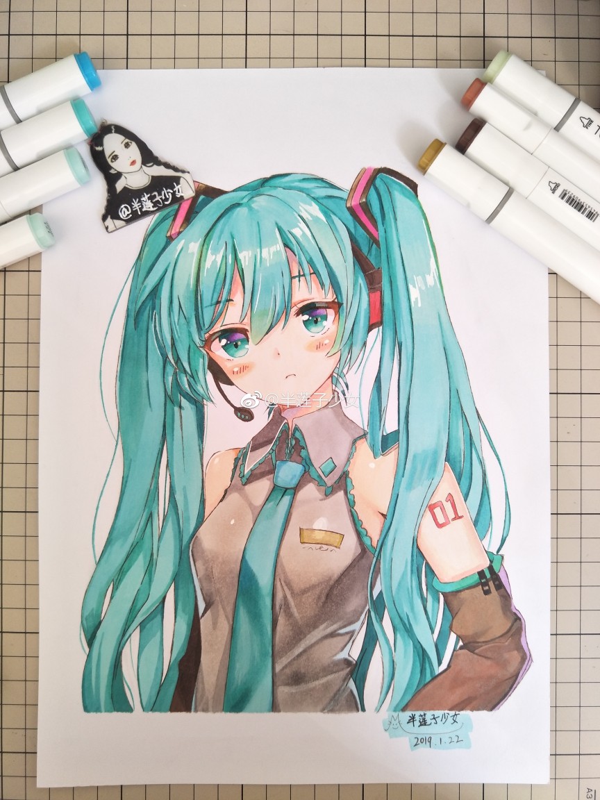 初音未来 作者@半莲子少女