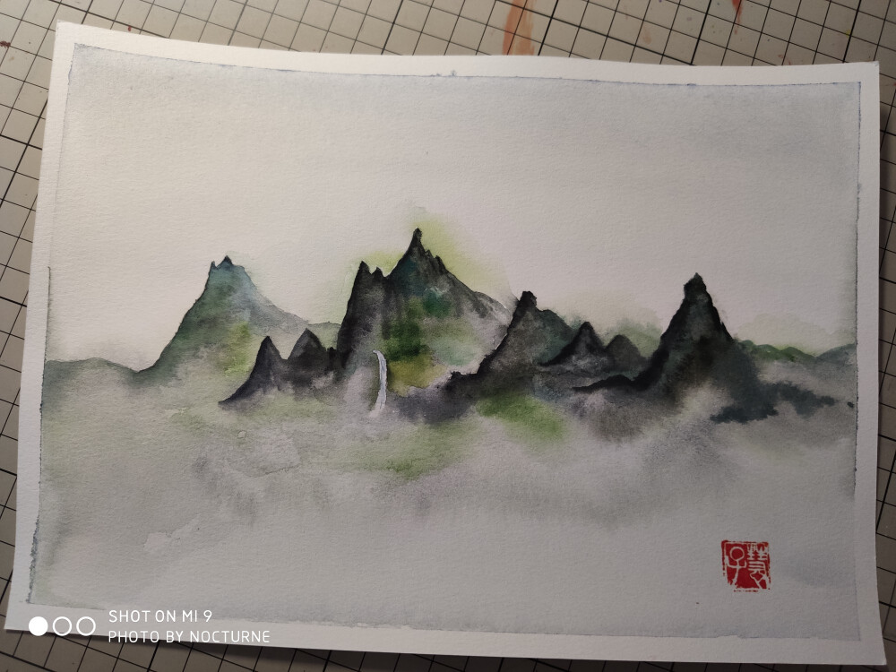 水彩风景 临摹