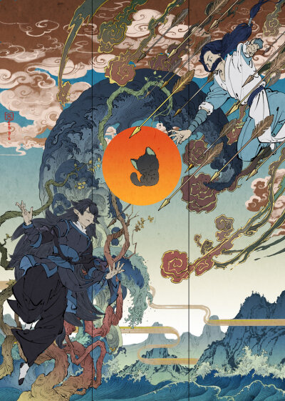 #罗小黑战记# 风息 无限
画师：狼烟无言