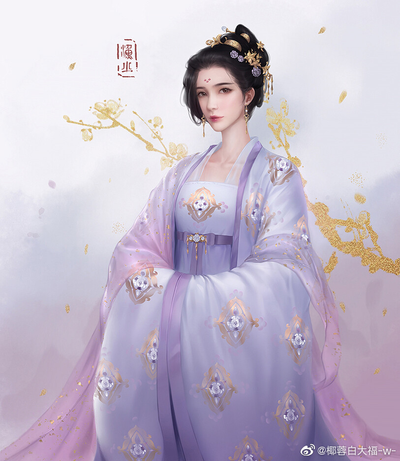 〔 古风美人 〕作者' 椰蓉白大福-w-