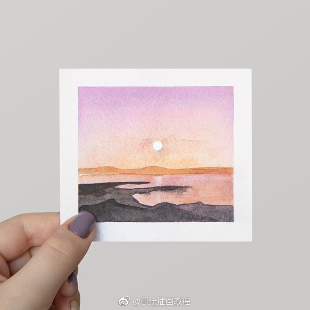 入门水彩插画练习(*๓´╰╯`๓)♡