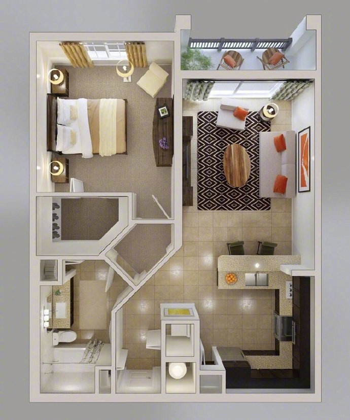 一居室户型设计