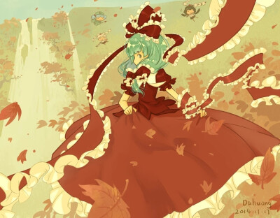 东方project 千年幻想乡 键山雏 转转 画师：oO大黄Oo pixiv ID：9892346