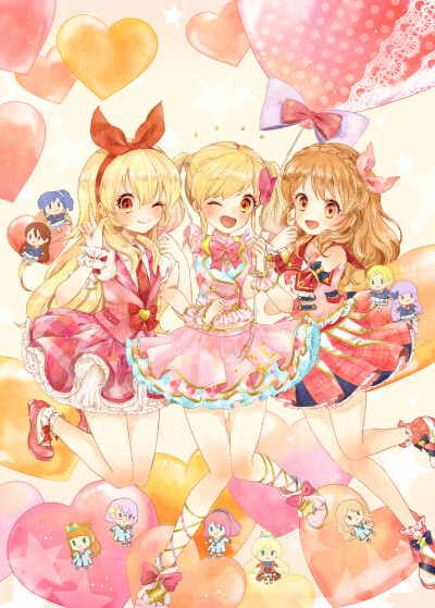 【Aikatsu偶像联动☆主角组】偶像活動！/偶像活動STARS！[星宫莓/大空明/虹野梦]