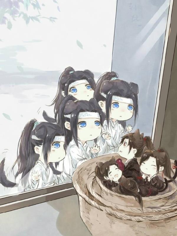 卡哇伊版魔道祖师夷陵老祖魏无羡魏婴蓝忘机蓝湛含光君忘羡