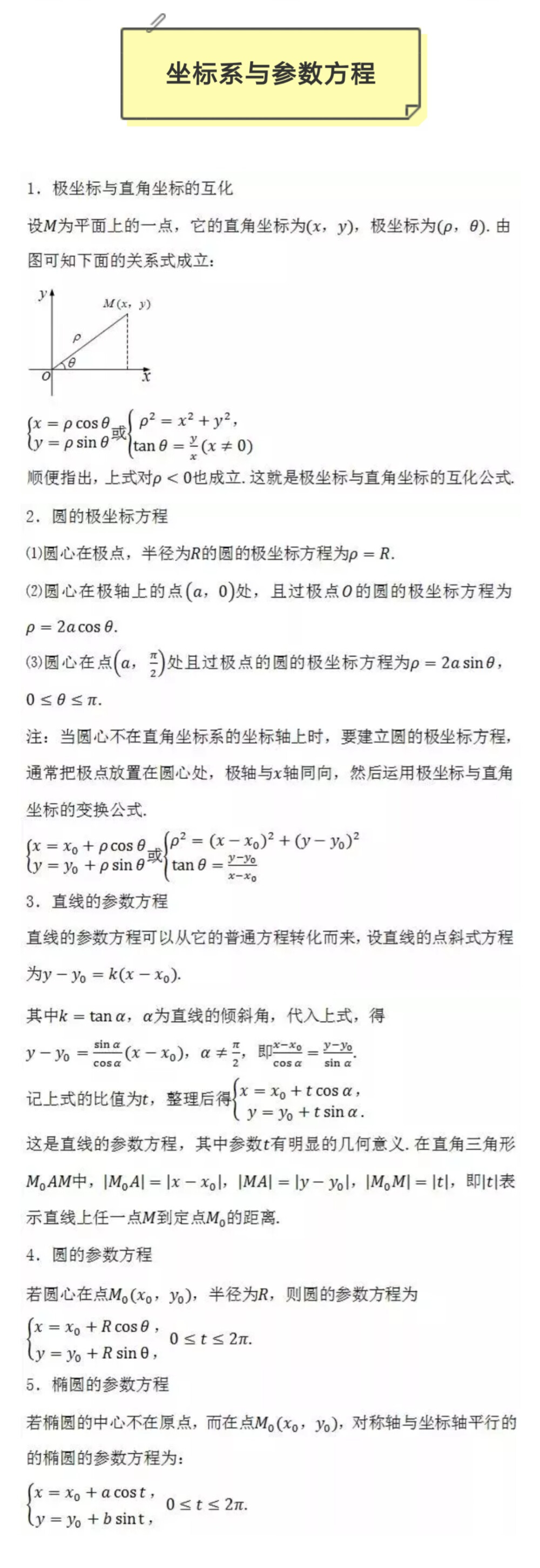 25.坐标系与参数方程