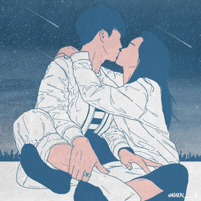情侣插画