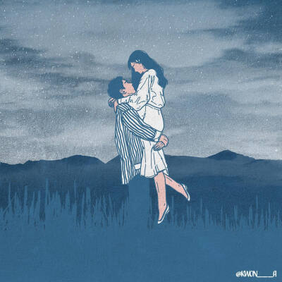 情侣插画