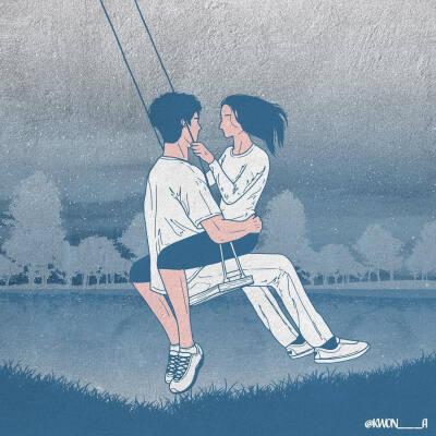 情侣插画