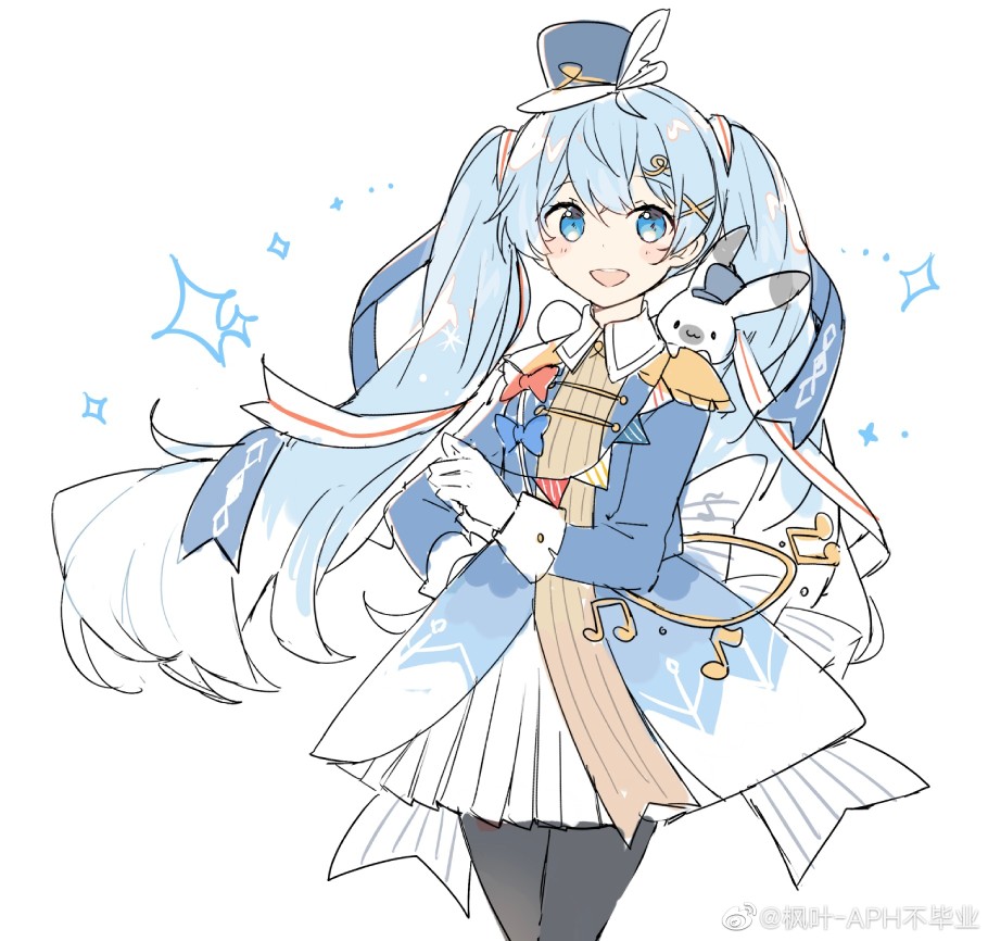 初音未来/2020雪初音
/snow miku/
画师：枫叶