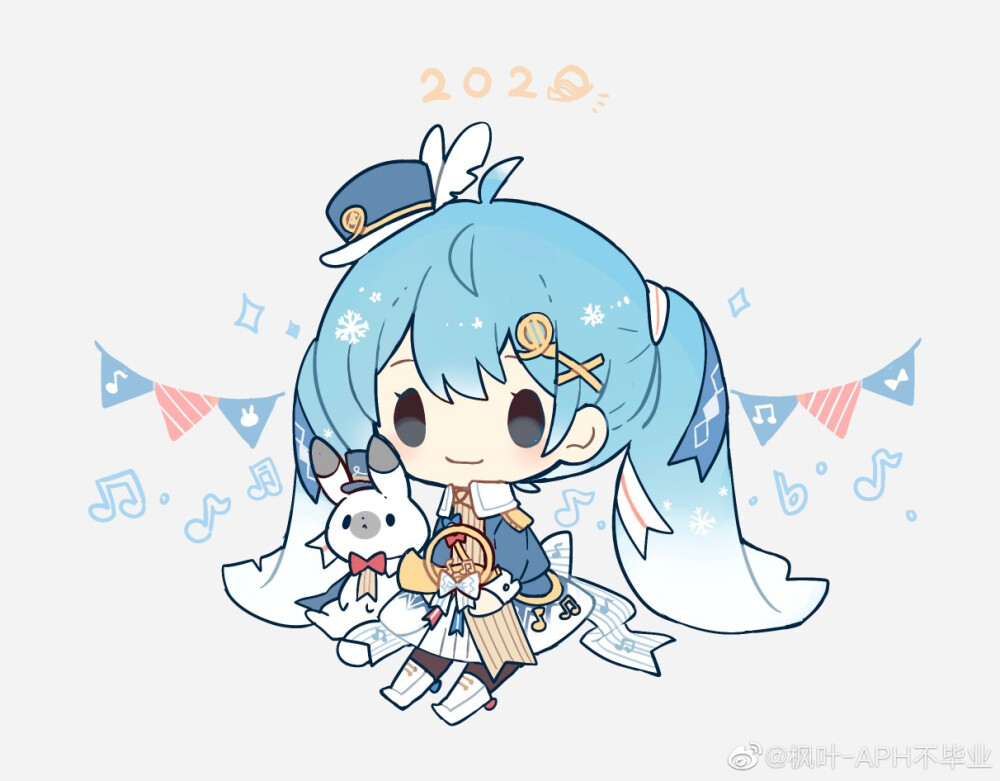 初音未来/2020雪初音
/snow miku/
画师：枫叶