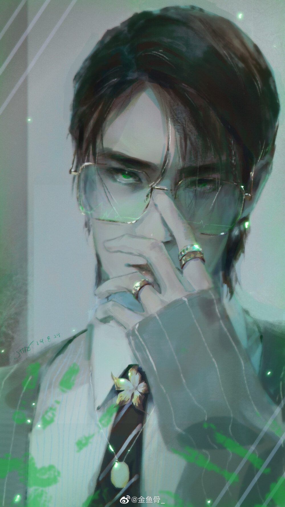 手绘-王一博 - 堆糖,美图壁纸兴趣社区