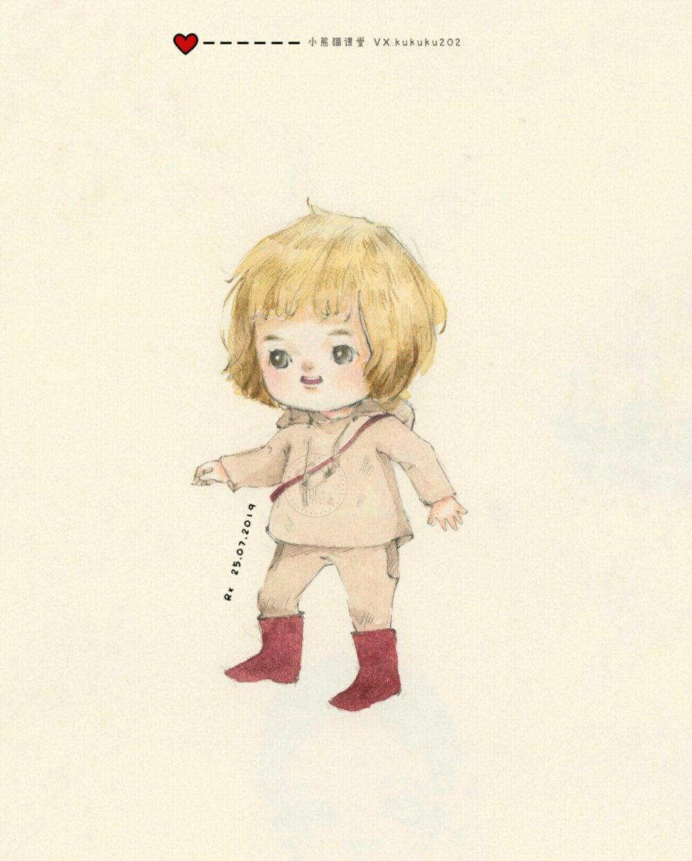 你终将会长大，可你永远会是我的小朋友的。
图:小熊猫课堂萌宝班——影子同学水彩萌宝