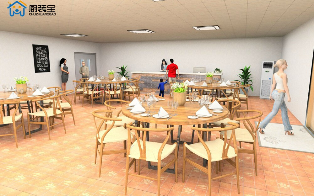 快餐厅厨房这样设计，空间位置不带一点浪费，太喜欢啦！