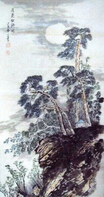 秋空明月悬，光彩露沾湿*