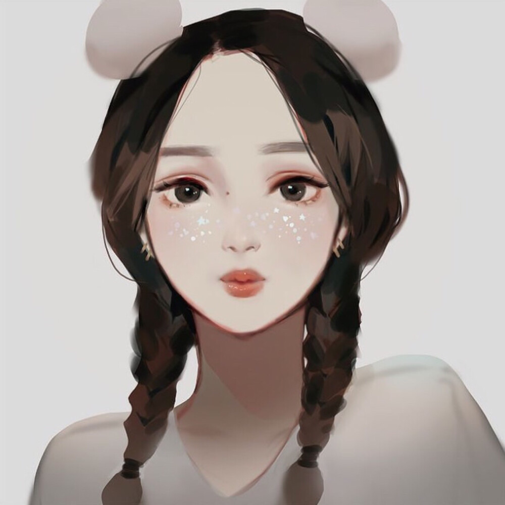 头像动漫插画另类独特少女哇