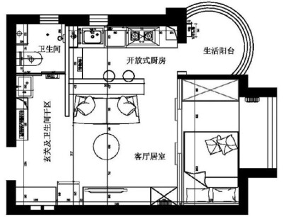 35㎡时尚简约一居室，一个北漂姑娘的温馨小窝! ​​​​