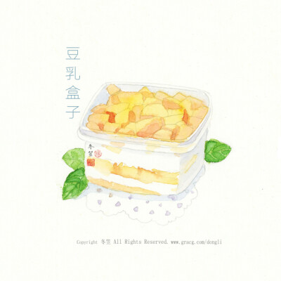 一组小食（蛮久之前完成の一组甜品插画）