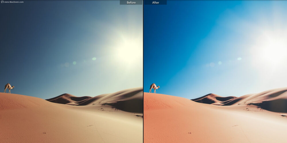 沙漠摄影后期lr预设
沙漠摄影后期lr预设是一套内含8个完美调色效果的Lightroom预设，只需单击即可获得各种图像效果通过此编辑实现明亮，通风的照片，温暖的略微柔和的感觉。非常适合户外想象的地方直接阳光照片，这款lr预设获取和更多模板获取，大家快来Macdown.com自行探索一番吧！