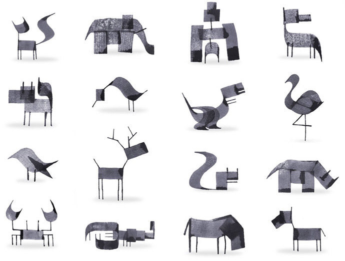 Calligraphy Animals / Andrew Fox