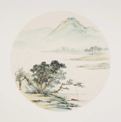 禅意画山水画