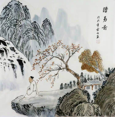 禅意画山水画