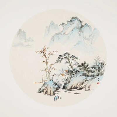 禅意山水画