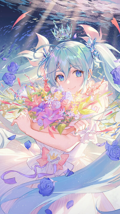 动漫壁纸'初音
图源@微博'爱吃葱的V家小C，原作者@小原原原子Dan，多截，侵删