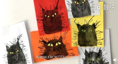 惊悚猫 吹画