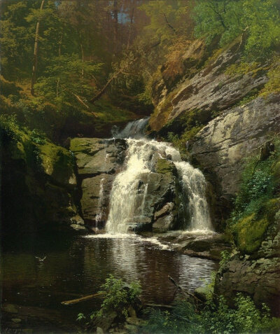 Herman Ottomar Herzog - circa 1877 - Buck Hills Falls (Pennsylvania) 