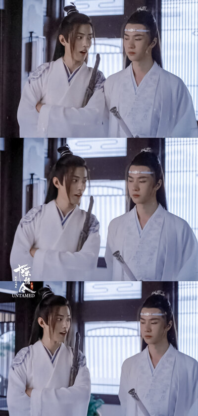 [cp]#陈情令[超话]##肖战陈情令##王一博陈情令#
＞截修 / 调色 禁二改 转载须注明出处！（戳原图保存）
陈情令×第七集截修
“魏无羡，你现在倒是跟蓝忘机挺熟嘛，我看你干脆改投蓝氏门下，留在云深不知处，别回莲…