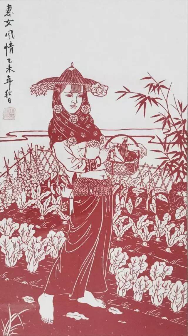 《惠安女系列》陈少林（晋江）刻纸作品