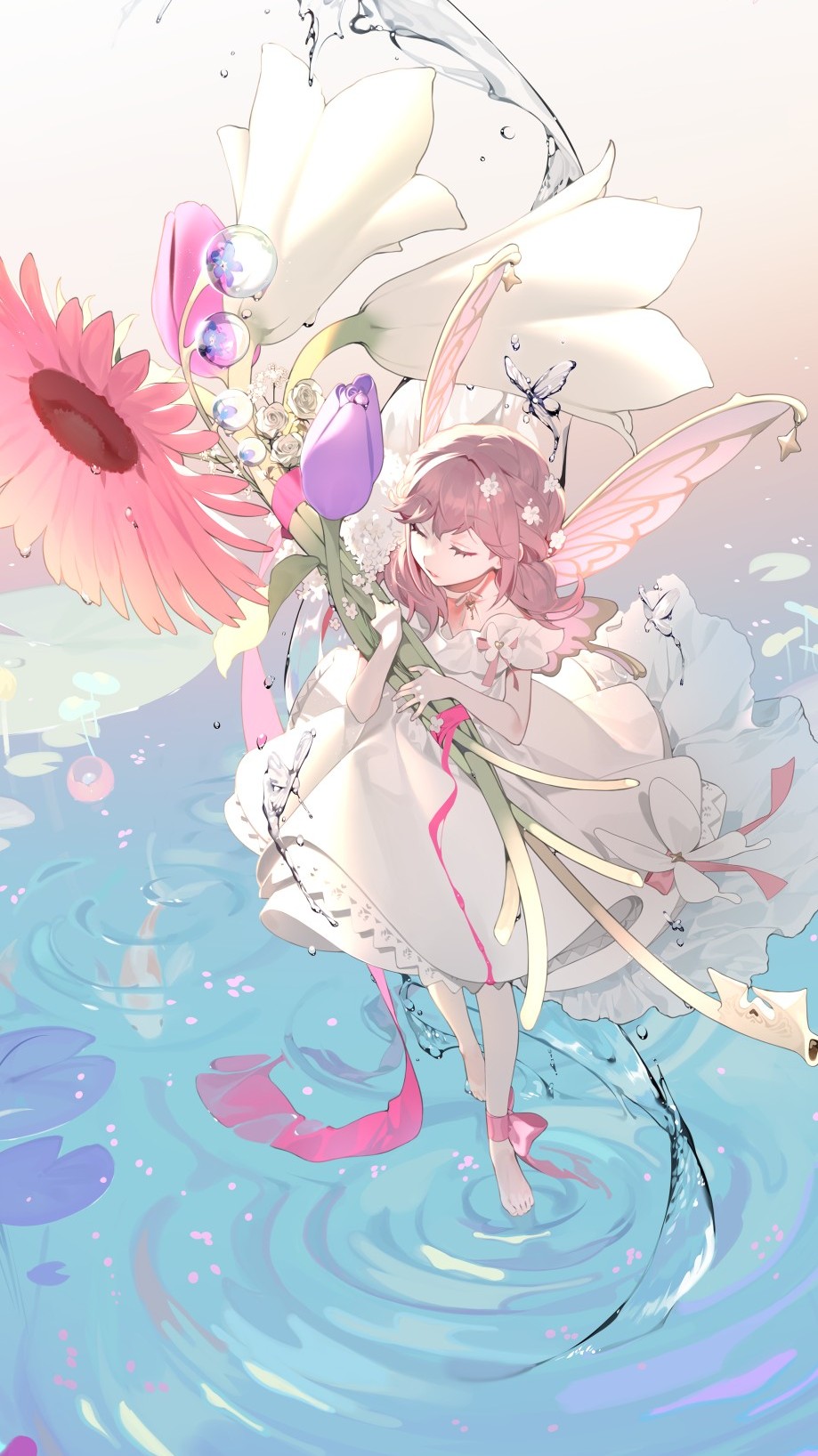 我仅是不愿，见寓意着圆满的合欢，晚景凄凉。