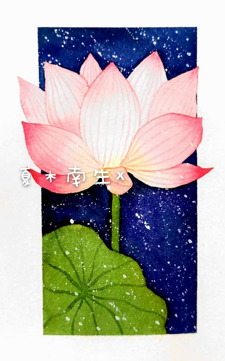 小清新水彩插画