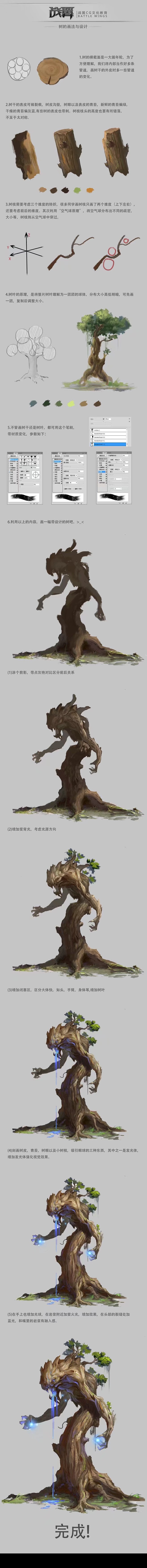 绘画 素材 质感 光影