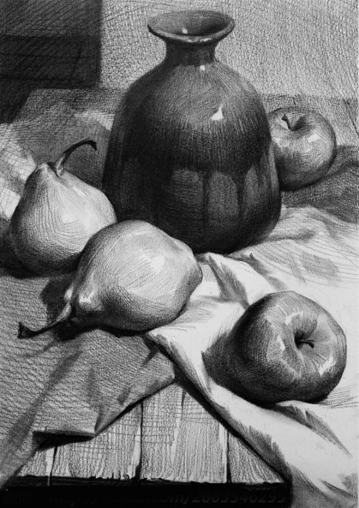 素描 静物 结构素描
