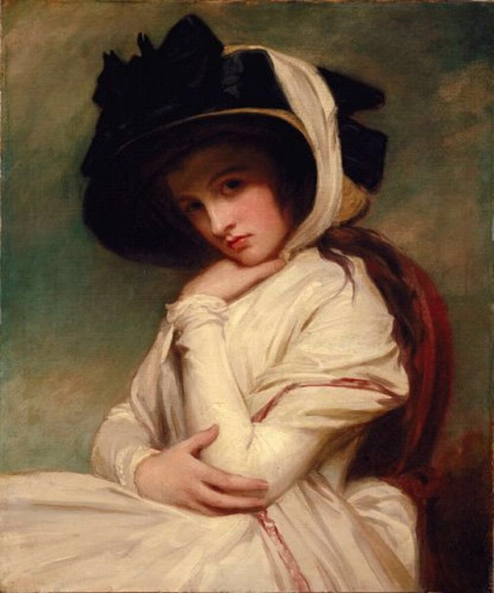 18世纪英国画家乔治·罗姆尼（George Romney）所画的汉密尔顿夫人（Lady Hamilton ）